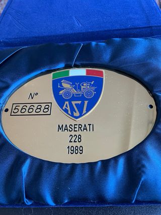 Maserati 228 Targa Oro col nero nr 245 su 465 prod