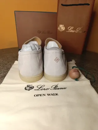 Mocasines Loro Piana Beige/Teal