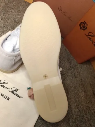 Mocasines Loro Piana Beige/Teal