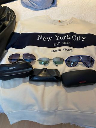 3 Gafas de Sol: Carrera, Police, Ray-Ban