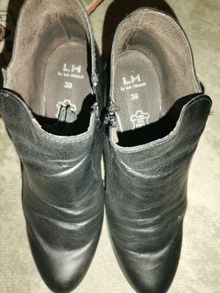 Botines de piel LH by LA HALLE talla 39