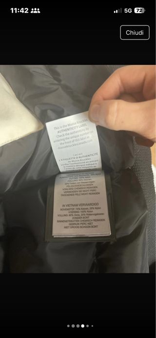 Giacca Moose Knuckles bianca con pelliccia