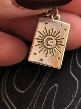 Charm in argento S925,'The Star' Tarocco Smaltato