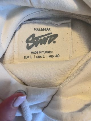 Felpa Pull&Bear bianca L