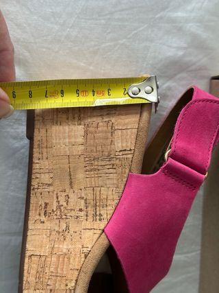 Sandalias piel Clarks Talla 37 Rosa