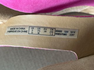 Sandalias piel Clarks Talla 37 Rosa