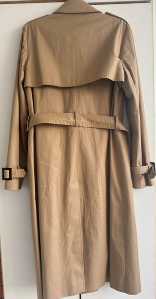Gabardina Massimo Dutti Mujer Talla S Beige