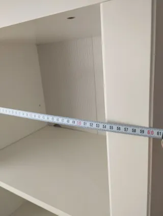 Estantería IKEA Blanca Madera con Cenefa