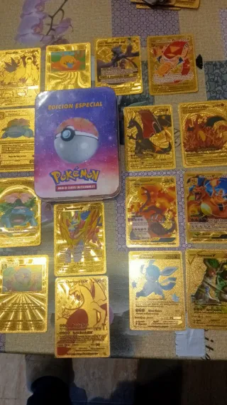 Lote Cromos Pokémon Dorados
