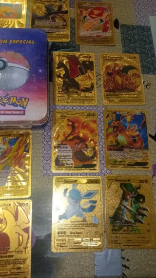 Lote Cromos Pokémon Dorados