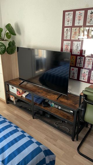 Mueble TV Industrial Madera y Acero