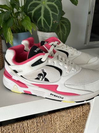 Zapatillas Le Coq Sportif Blancas y Rosas