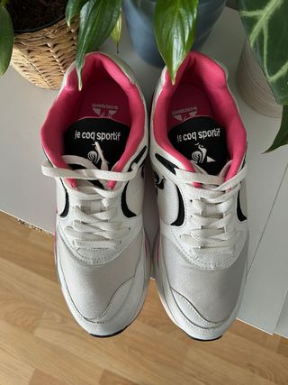 Zapatillas Le Coq Sportif Blancas y Rosas