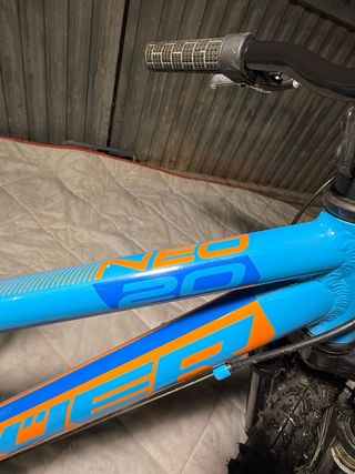 Bicicleta Infantil Azul Rueda 20 pulgadas