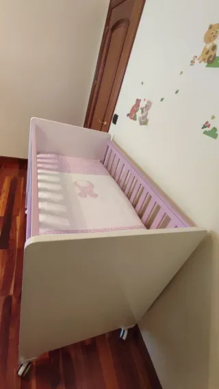 Cuna Trama color lila