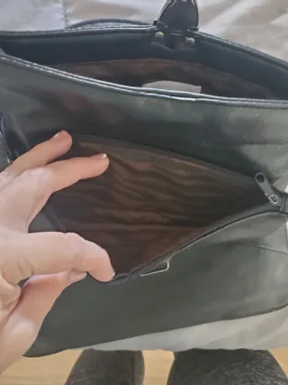 Bolso cartera negro/gris