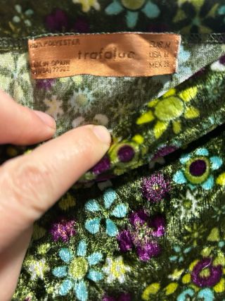 Falda Zara Terciopelo Estampada Talla M