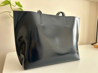 Bolso shopper charol azul marino BIMBA Y LOLA