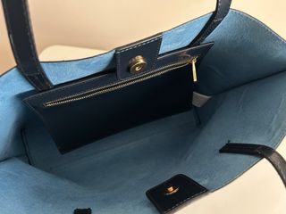 Bolso shopper charol azul marino BIMBA Y LOLA