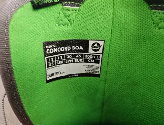 Botas Snowboard Burton Concord BOA Talla 45