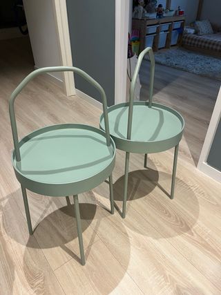 Tavoli ausiliari IKEA verdi (2 unità)