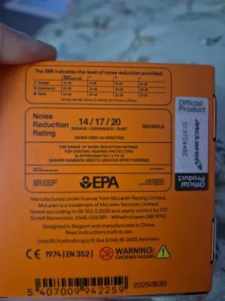 Tapones Oídos Loop F1 Maclaren