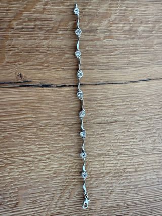 Pulsera plata y circonitas