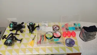 Cañas de pescar y accesorios
