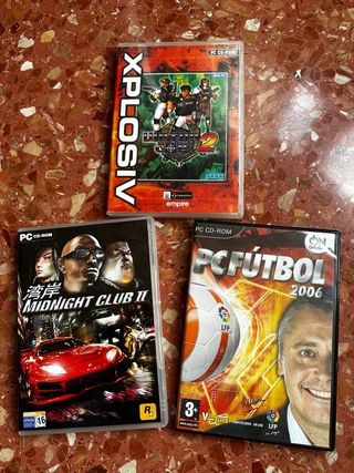 Juegos PC:VirtuaCop2, MidnightClubII y Futbol 2006