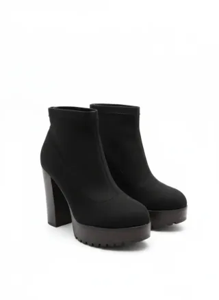 Botines negros tacón plataforma