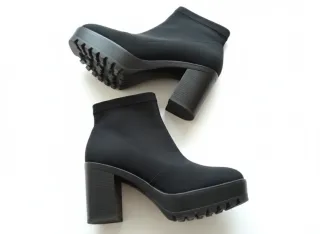 Botines negros tacón plataforma