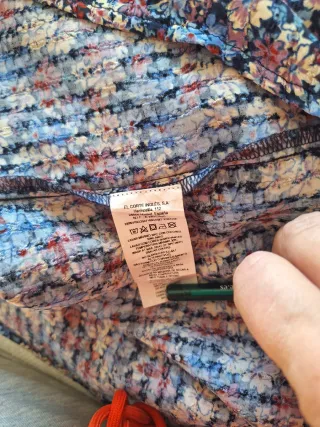 Blusa El Corte Inglés floral azul