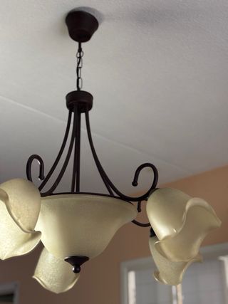 Lámpara Vintage Beige y Negra