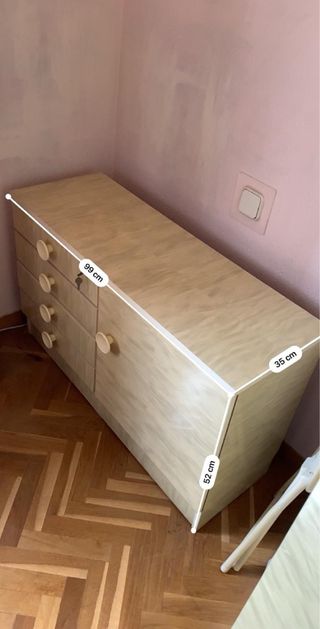 Mueble cajones y puerta