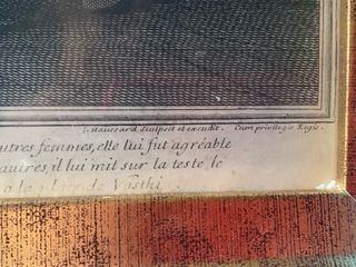 Grabado antiguo siglo XVIII