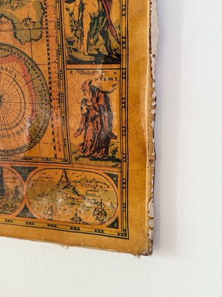 Mapa del mundo antiguo decorativo