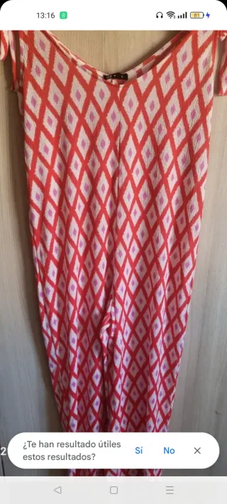 TEX - Mono tirantes estampado rojo