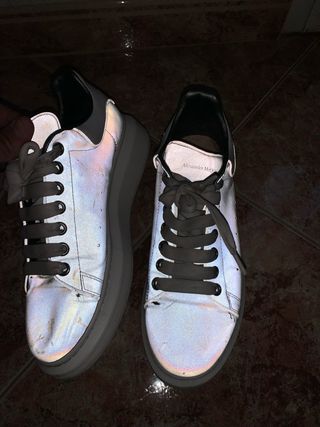 Alexander McQueen Zapatillas Oversized Gris/Blanco