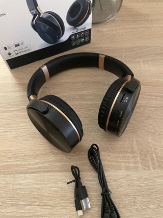 Auriculares Inalambricos Bluetooth Negro/Oro
