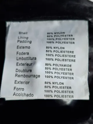 Chaqueta de plumas negra con capucha