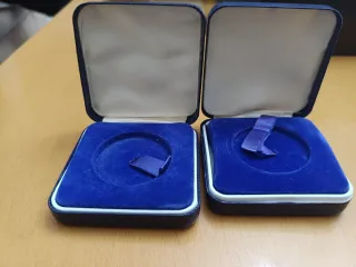 Estuche para monedas azul