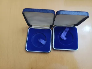 Estuche para monedas azul