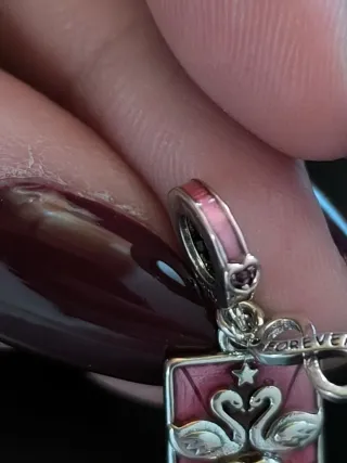 Charm in argento S925, 'The Lovers' serie Tarocchi