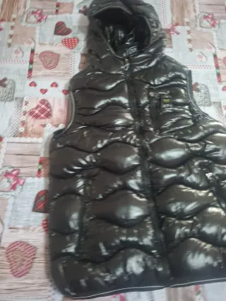 Gilet Blauer nero con cappuccio