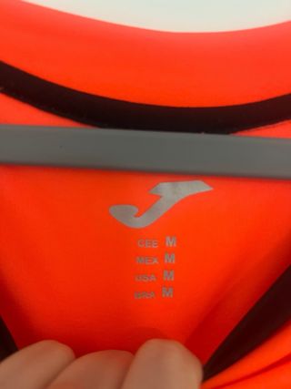 Camiseta portero Joma naranja y negra