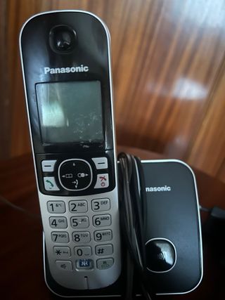 Teléfono Inalámbrico Panasonic Negro/Plata