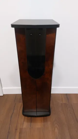 Mueble equipo música madera y cristal