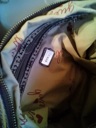 Borsa Guess Beige/Marrone Monogram