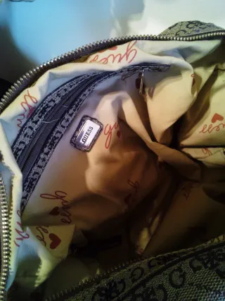 Borsa Guess Beige/Marrone Monogram