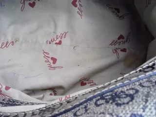 Borsa Guess Beige/Marrone Monogram